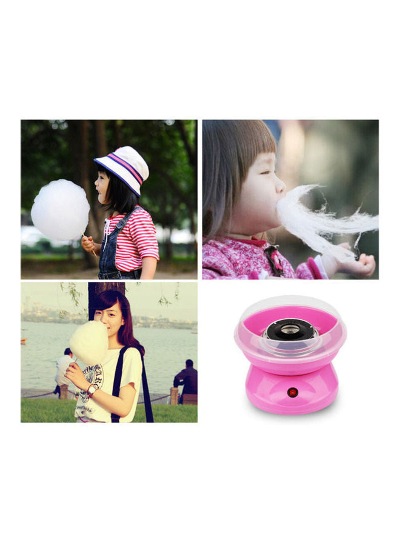 Automatic Mini Diy Cotton Candy Maker Pink 26x13x26cm