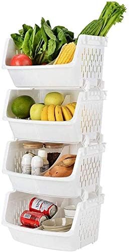 THREE-TIER KITCHEN RACK WITH STORAGE BOX