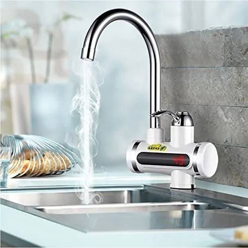 DMG Faucet,Instant Water Heater Faucet,IPX4 Waterproof Faucet,360° Rotating 3000 W LED Bathroom Kitchen Heating Faucet ,for Kitchen Bathroom Faucet