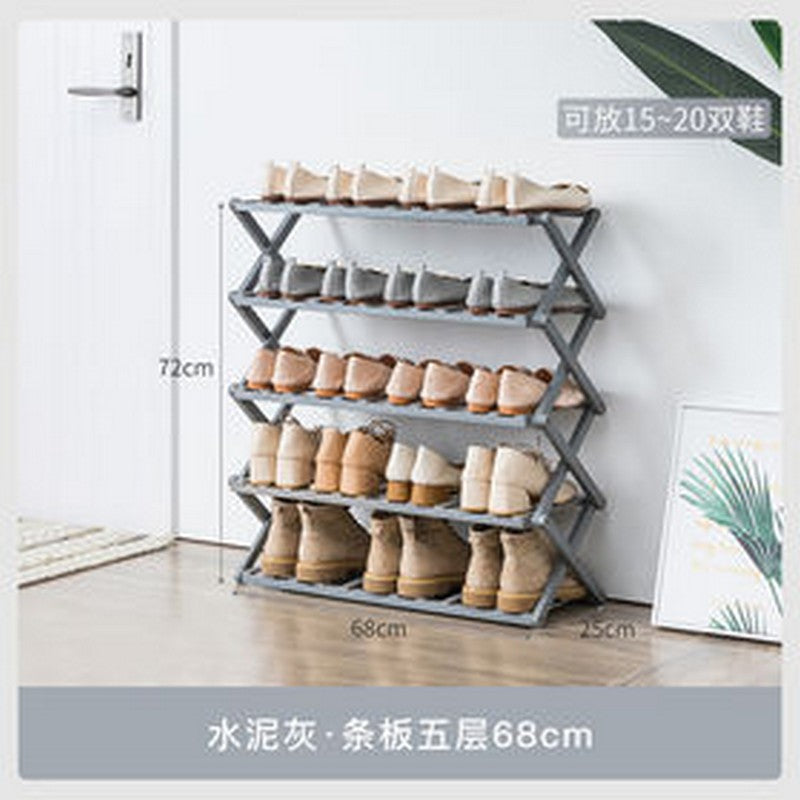 5 layer zigzag shoe rack